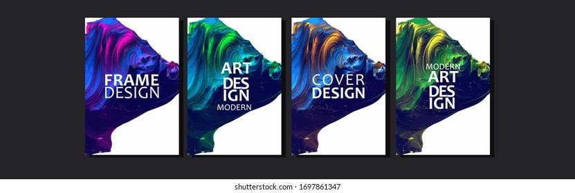 Tapa vectorial para texto. Fondo abstracto de la línea de fluido colorido. Aplicable a la cubierta de diseño, presentación, invitación, volante, informe anual, póster y tarjeta de presentación, embalaje de diseño