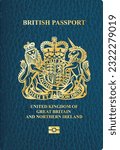 vector cover of United Kingdom of Great Britain and Northern Ireland passport