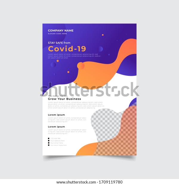 Vektorillustration Covid 19 Corona Virus Standard Grosse Stock Vektorgrafik Lizenzfrei