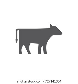 Vector Cow / Bull icon. Bovine. Cattle.