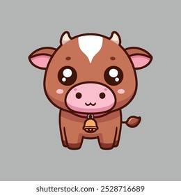 vector cow for design assets or logos