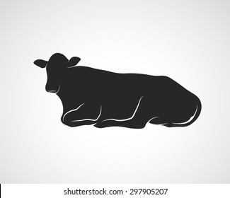 Vector of cow design on white background. Vector cow for your design.
