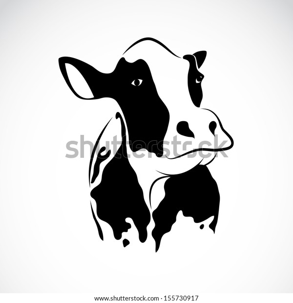 白い背景に牛のデザインのベクター画像 動物の農場 編集しやすいレイヤーベクターイラスト のベクター画像素材 ロイヤリティフリー