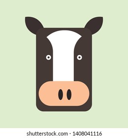 Vector of a cow head design on white background. Animal. Farm. Vector illustration. EPS 10.