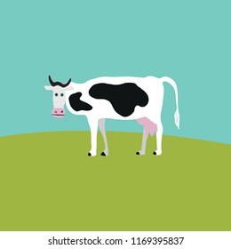 vector cow illustration