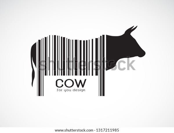 体内の牛のベクター画像はバーコードです 家畜 牛のデザイン 編集しやすいレイヤーベクターイラスト のベクター画像素材 ロイヤリティフリー