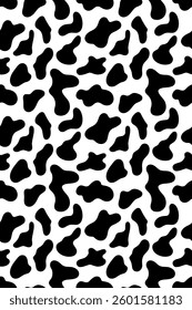 Vector cow skin seamless background. Pattern for milk farm production, covers, print for clothes, posters, cards, banners etc.