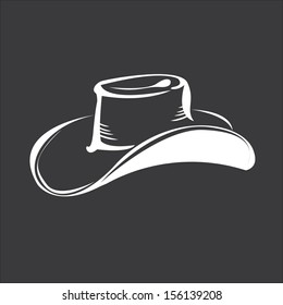 vector cowboy hat silhouette 