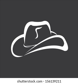 vector cowboy hat silhouette 