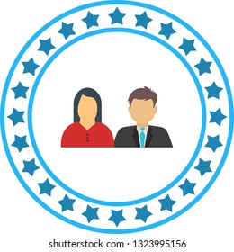 Vector Co-Workers Icon