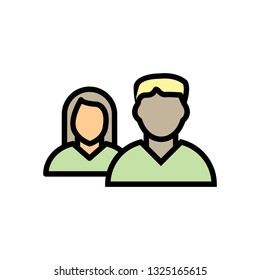Vector Co-Workers Icon