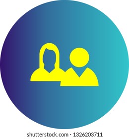 Vector Co-Workers Icon