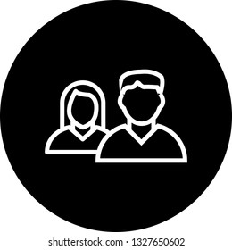 Vector Co-Workers Icon
