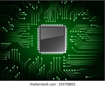 vector cpu computer technology, electronic concept. circuit board