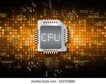 vector cpu computer technology, electronic concept. circuit board