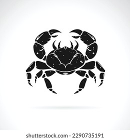 Vector of a crab design on white background. Easy editable layered vector illustration. Underwater animals. Food