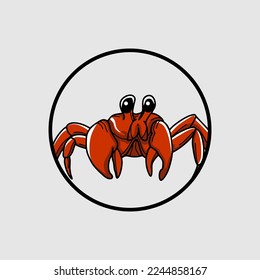 ilustración de cangrejo vectorial que puede utilizarse para cualquier cosa
