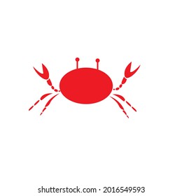 Vector crab minimalist image or clipart