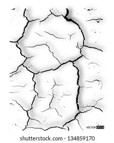 Vector crack texture.
