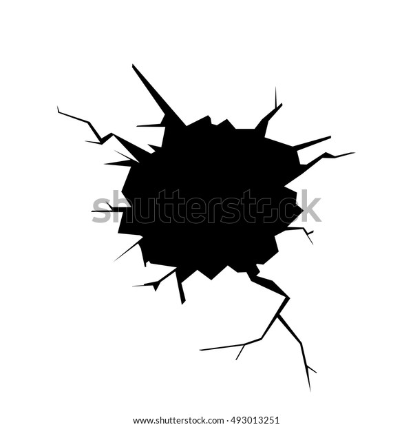 Vektorgrafik An Der Wand Loch Stock Vektorgrafik Lizenzfrei