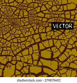 Vector cracked earth texture