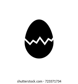 Vector Cracked Egg Icon