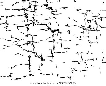 Vector crackle texture with many cracks and scratches.