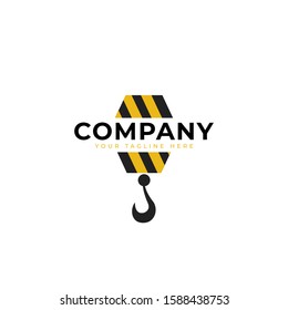 Vector crane logo for construction company