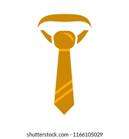 Vector Cravat Icon - Tie Illustration. Fashion Wear, Clothes Textile - Fashion Apparel