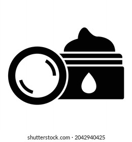  Vector Cream Glyph Icon Design
