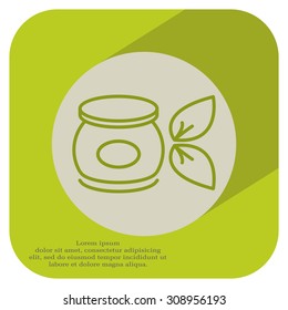 Vector cream icon