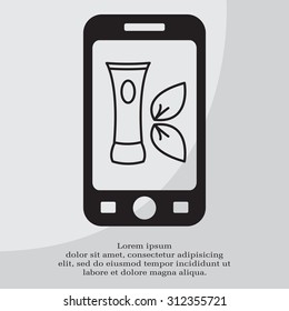 Vector cream icon