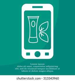 Vector cream icon