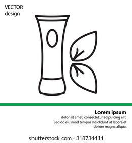 Vector cream icon