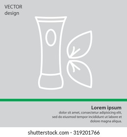 Vector cream icon