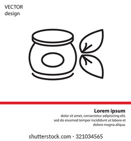Vector cream icon