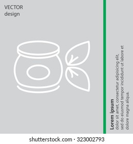 Vector cream icon