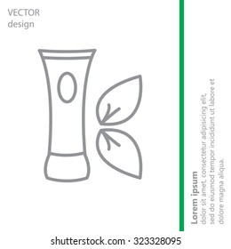 Vector cream icon