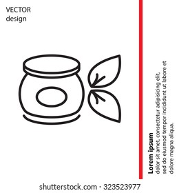 Vector cream icon