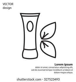 Vector cream icon