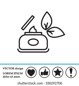 Vector cream icon