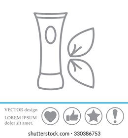 Vector cream icon