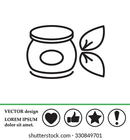 Vector cream icon