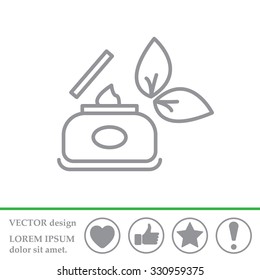 Vector cream icon
