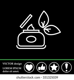 Vector cream icon