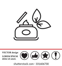 Vector cream icon
