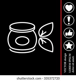 Vector cream icon