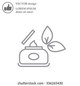 Vector cream icon