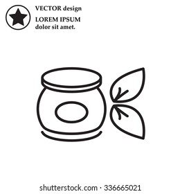 Vector cream icon