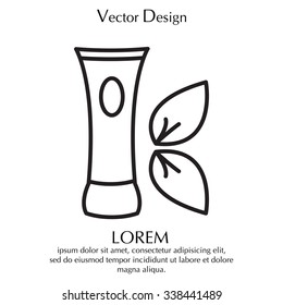 Vector cream icon